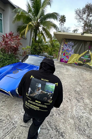 Past Present Future Football Match Hoodie