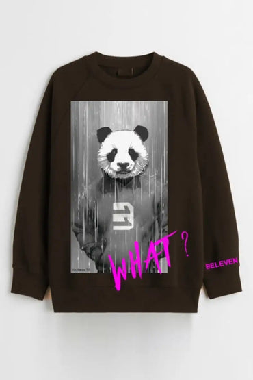 What ? Mocha Brown Sweatshirt