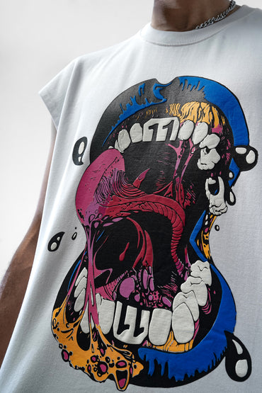 The Rolling Tongue white