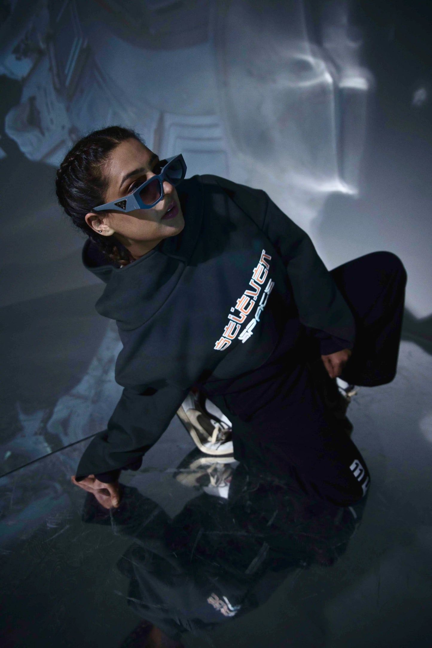 Need Space Hoodie Grey x Black