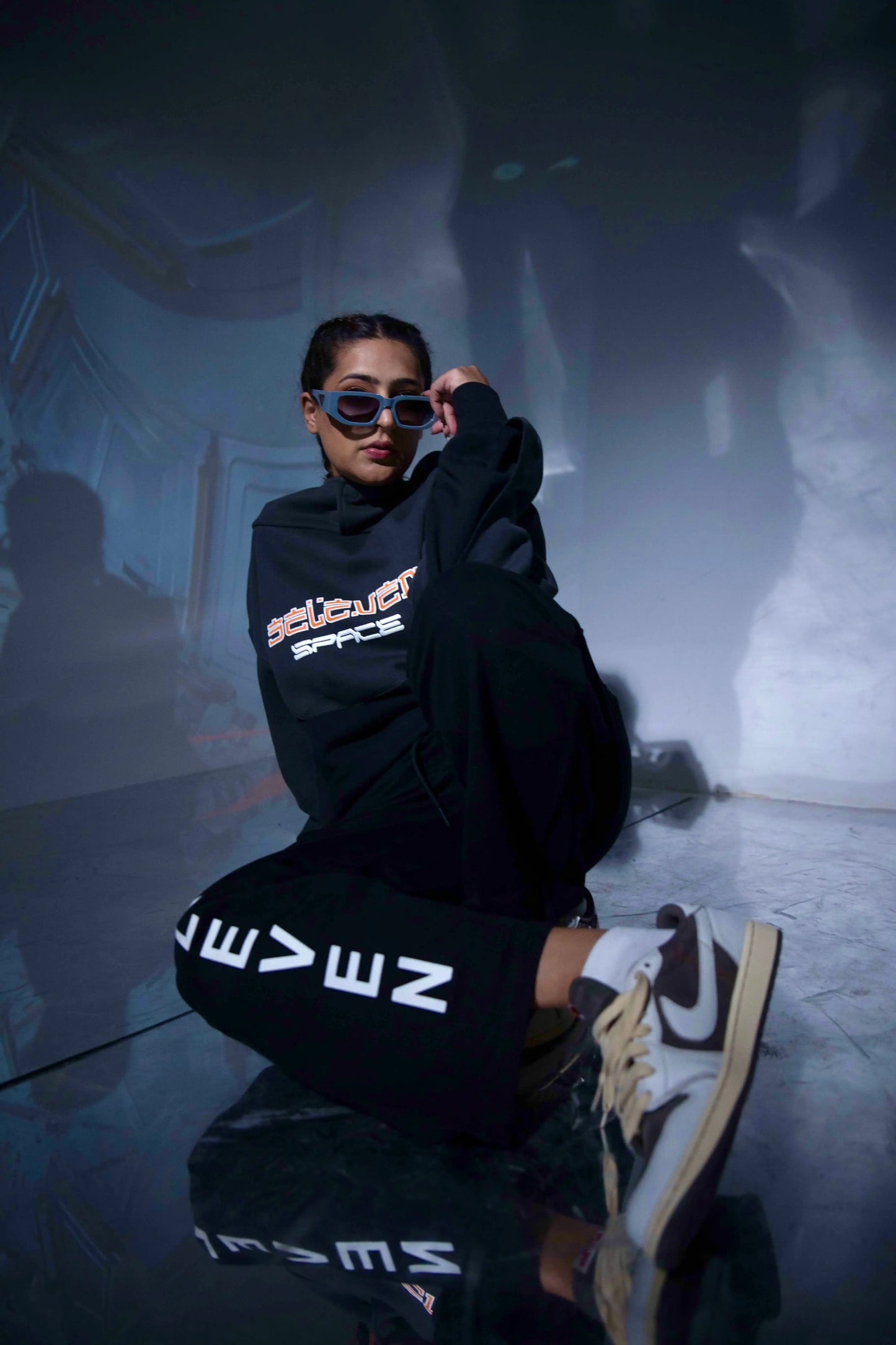 Need Space Hoodie Grey x Black