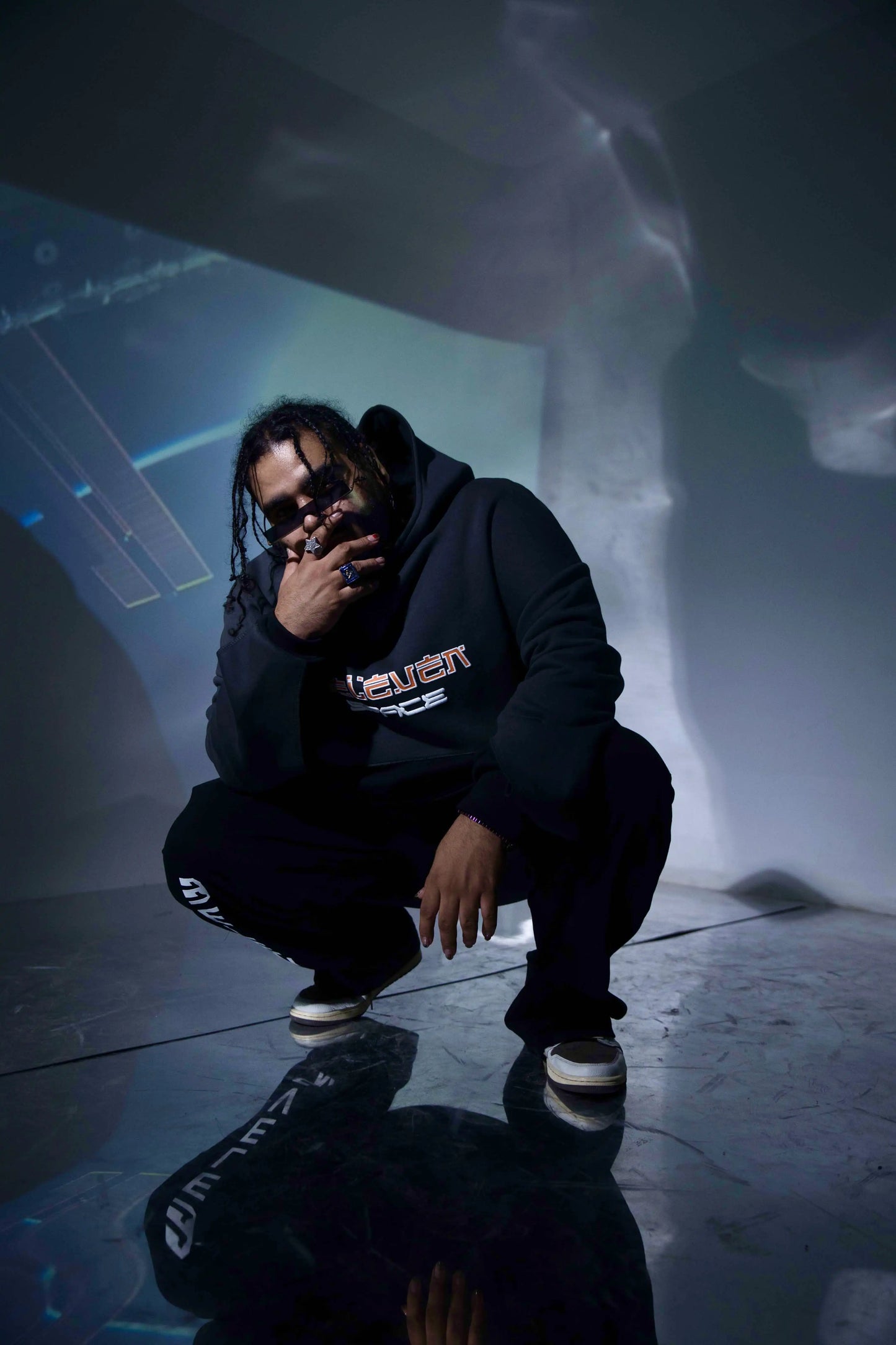 Need Space Hoodie Grey x Black