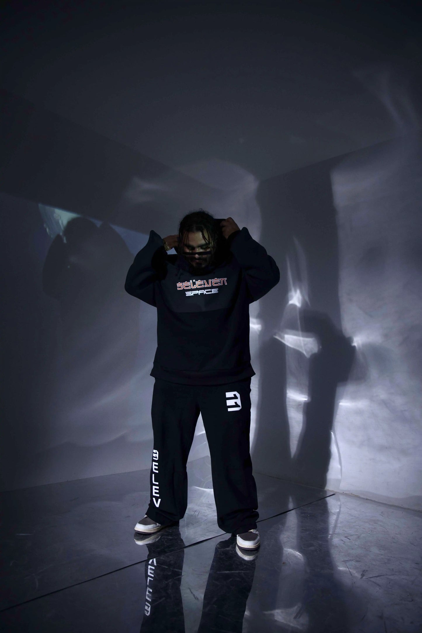 Need Space Hoodie Grey x Black