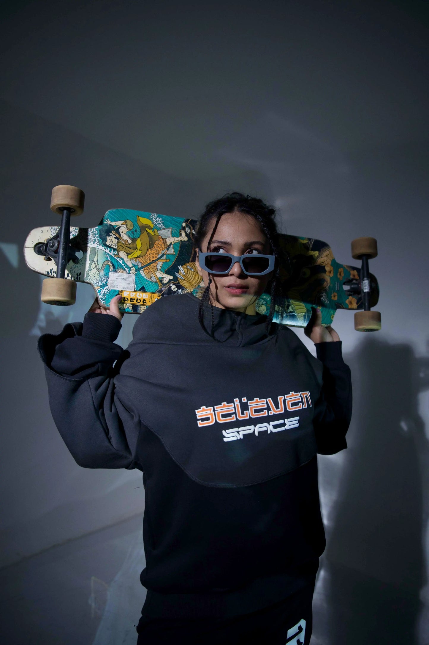 Need Space Hoodie Grey x Black