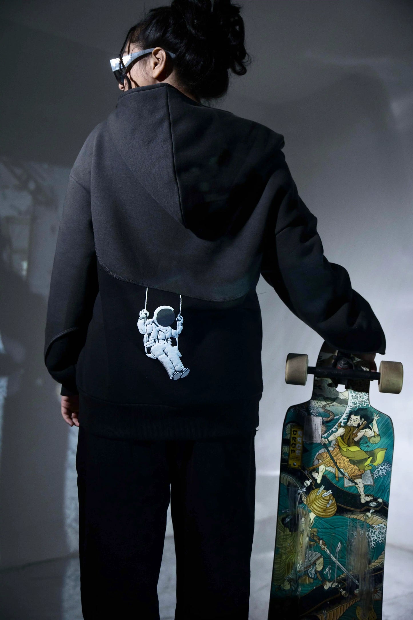 Need Space Hoodie Grey x Black