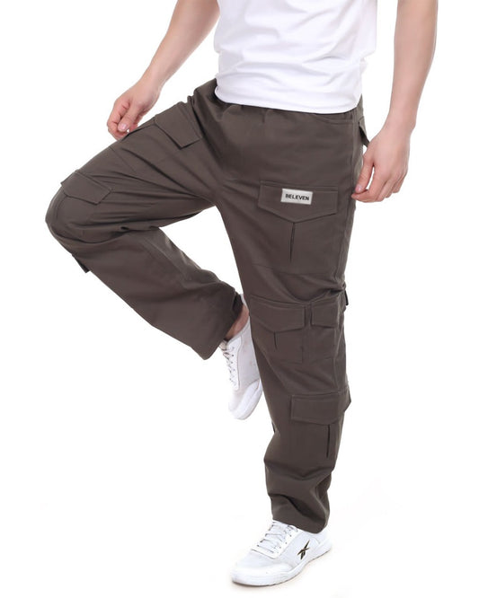 3ELEVEN Army Green Unisex Multi Utility cargo pant