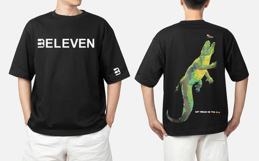 3Eleven Vivid black crocodile dream T-shirt
