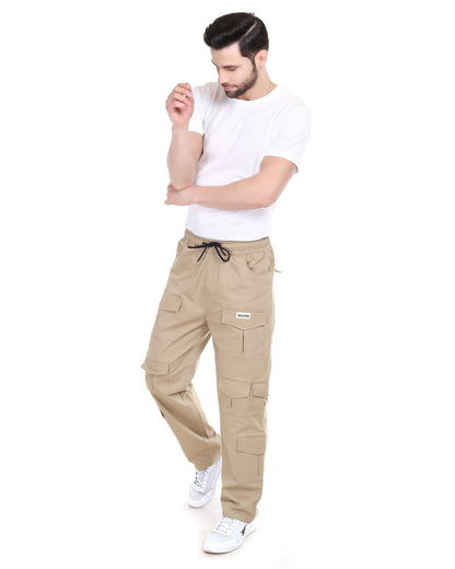 3ELEVEN Beige unisex Multi utility cargo Pant